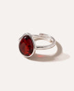 Cherry Amber ELEMENT Solitaire Adjustable Ring