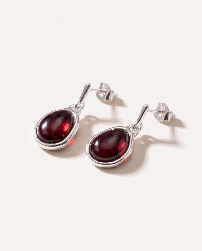 Kolczyki wiszące Cherry Amber ELEMENTS