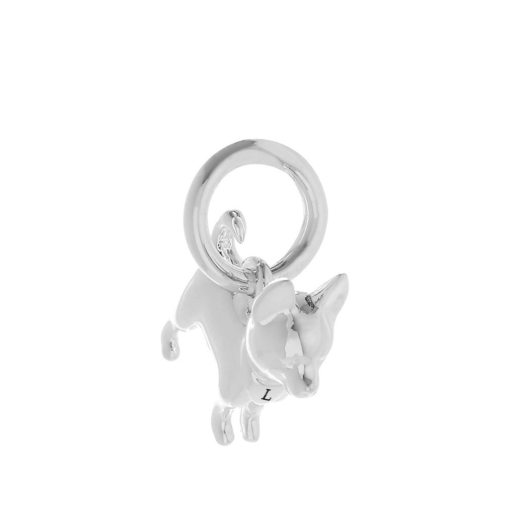 Chihuahua Silver Dog Charm