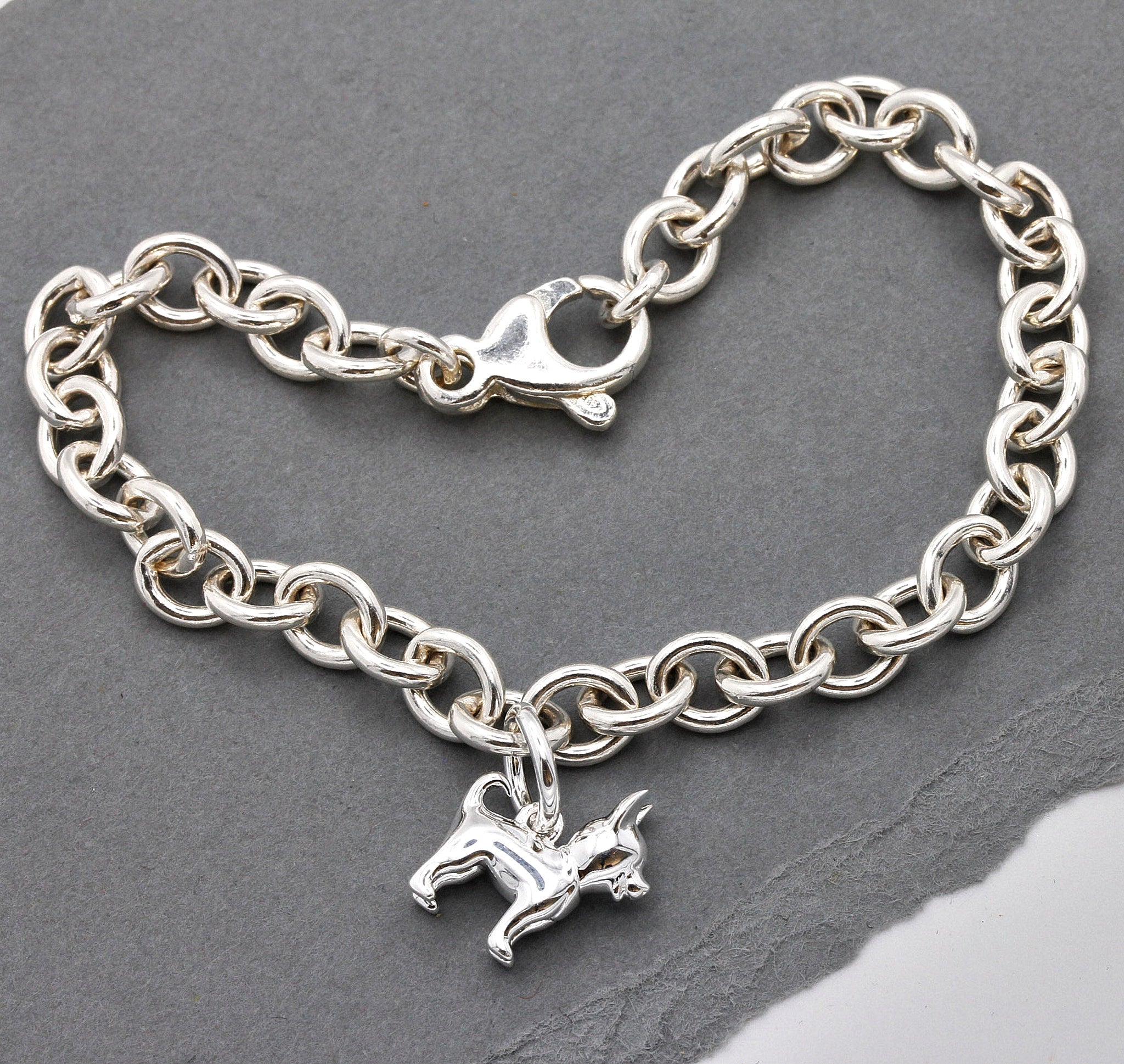 Chihuahua Silver Dog Charm