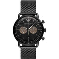 Emporio Armani AR11142 Men's Aviator Black Watch