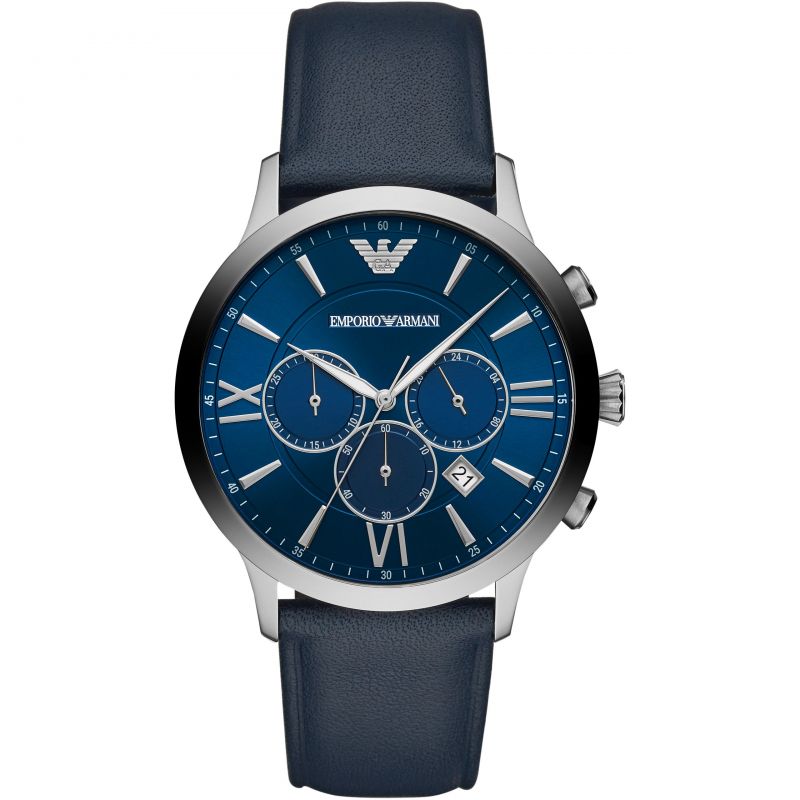 Reloj cronógrafo Giovanni azul para hombre Emporio Armani AR11226