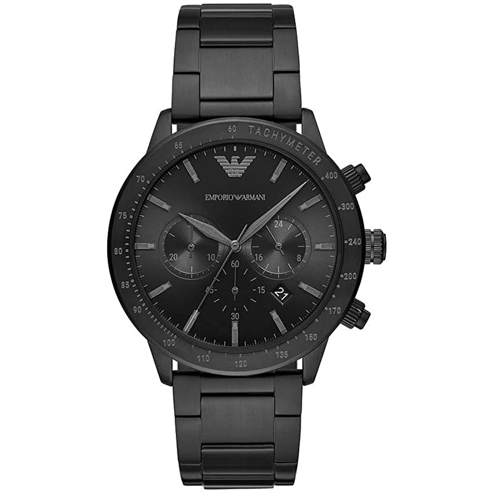 Reloj cronógrafo deportivo Mario negro para hombre Emporio Armani AR11242