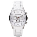 Emporio Armani AR5859 Men's Chronograph Tazio White Watch