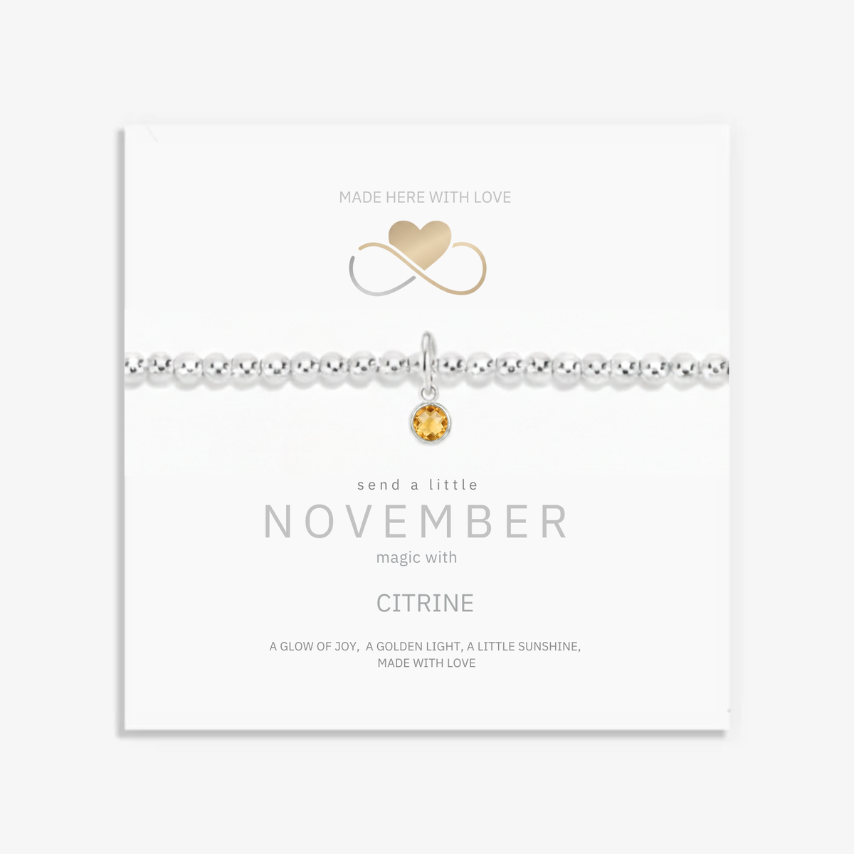 Zitrin Geburtsstein-Schmuckset für November