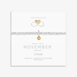 Zitrin Geburtsstein-Schmuckset für November