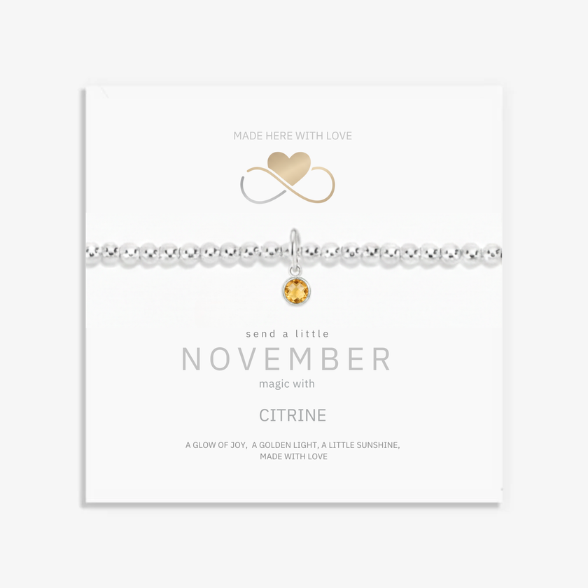 Zitrin Geburtsstein-Schmuckset für November