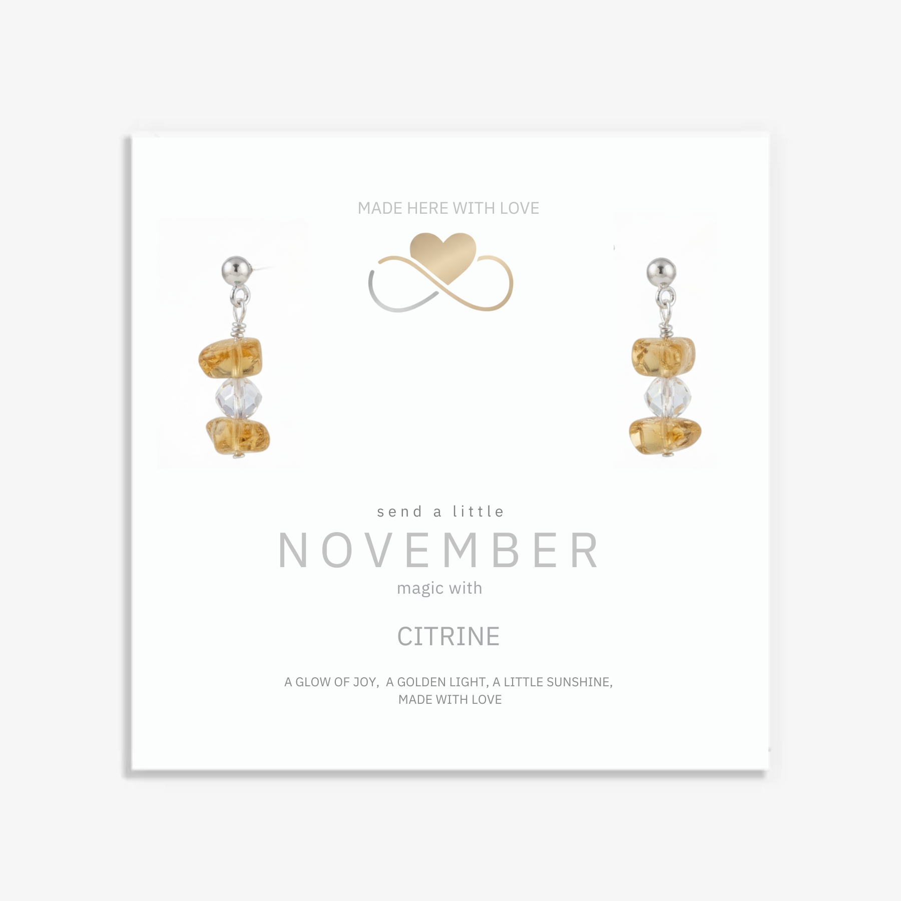 Citrine Gemstone Earrings
