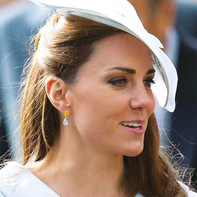 Classic Athena Kate Drop Earrings Amethyst