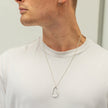 Climbing Carabiner Silver Necklace