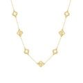 Gold Clover cut out necklace