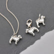 Cockapoo Silver Dog Charm
