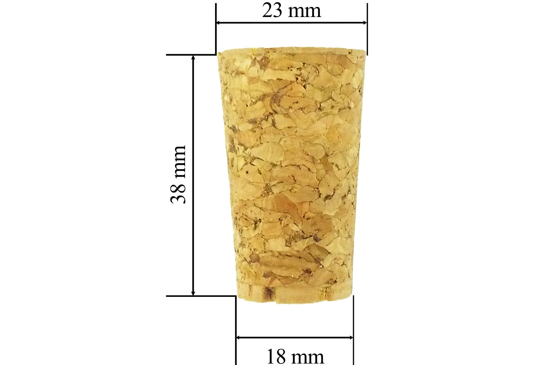 Tapered Cork 18mm/23mm