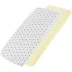 Crib Jersey Fitted Sheets 100% Cotton 40x90cm - Pack Of 2 - Fits All Models
