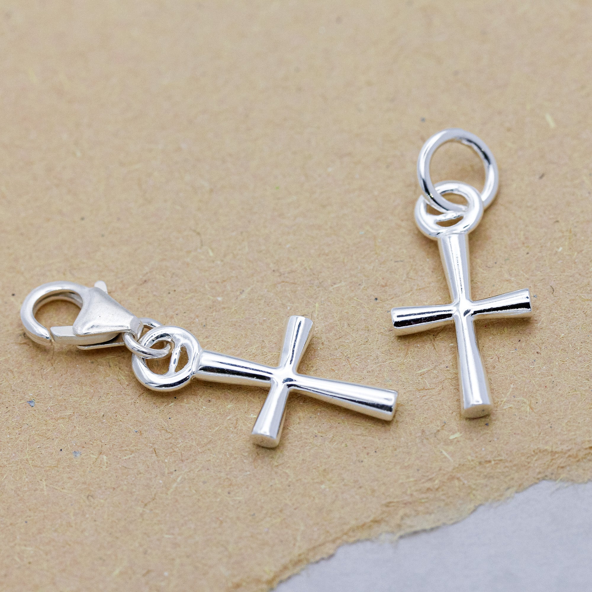 Cross Silver Charm