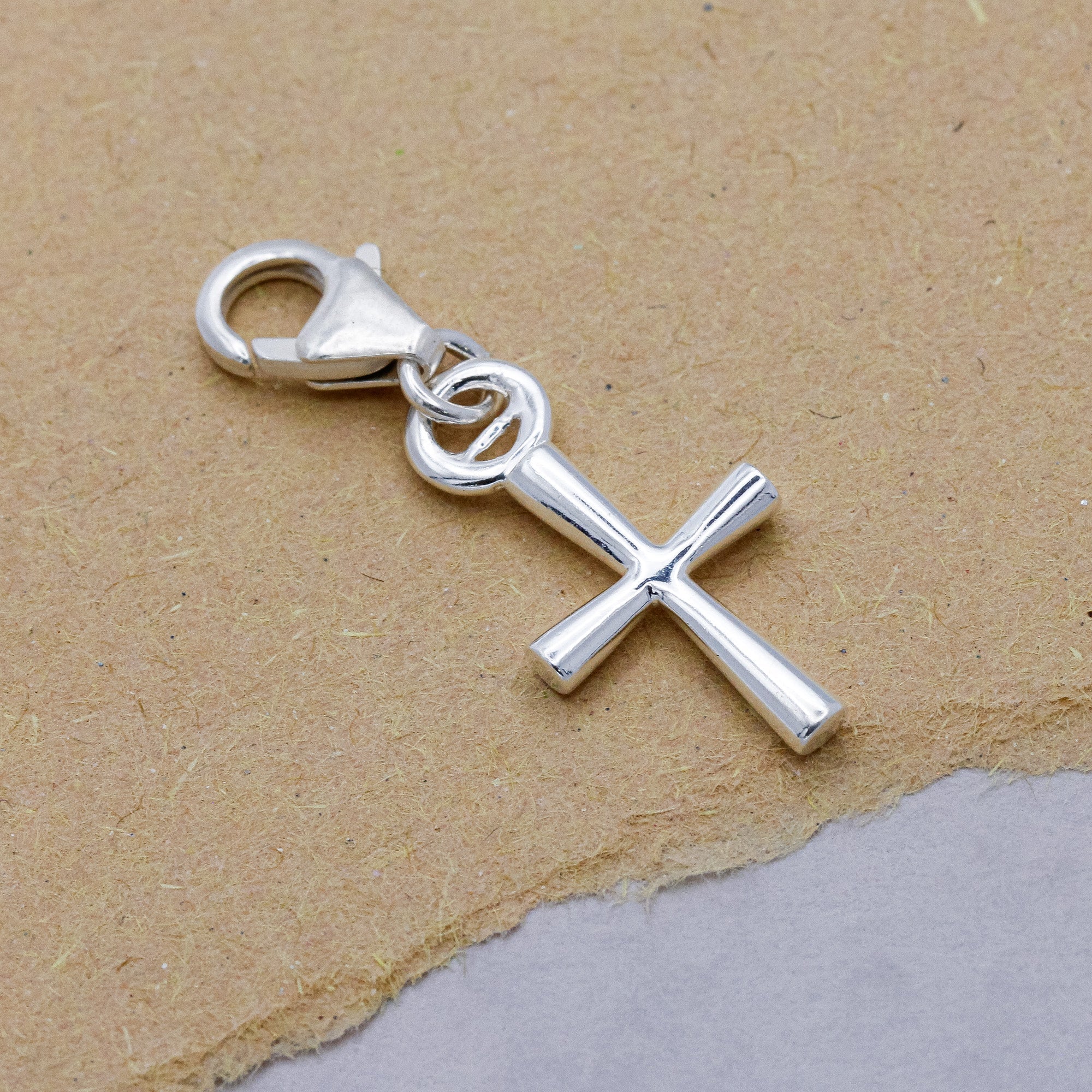 Cross Silver Charm