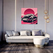 Modern Black Porsche Canvas
