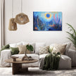 Blue Sun Landscape Canvas