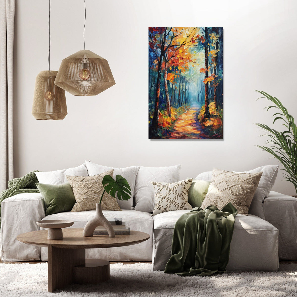 Enchanted Woodland Path Canvas
