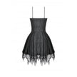 Dark in Love Mortalis Lace-Up Goth Dress in Black