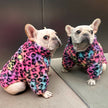 New Style Pet Clothes Colorful Leopard Print Velvet Coat