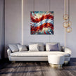 Austrian Flag Impressions Canvas