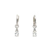 A CHRISTMAS JOURNEY BABY OVAL EARRINGS SILVER