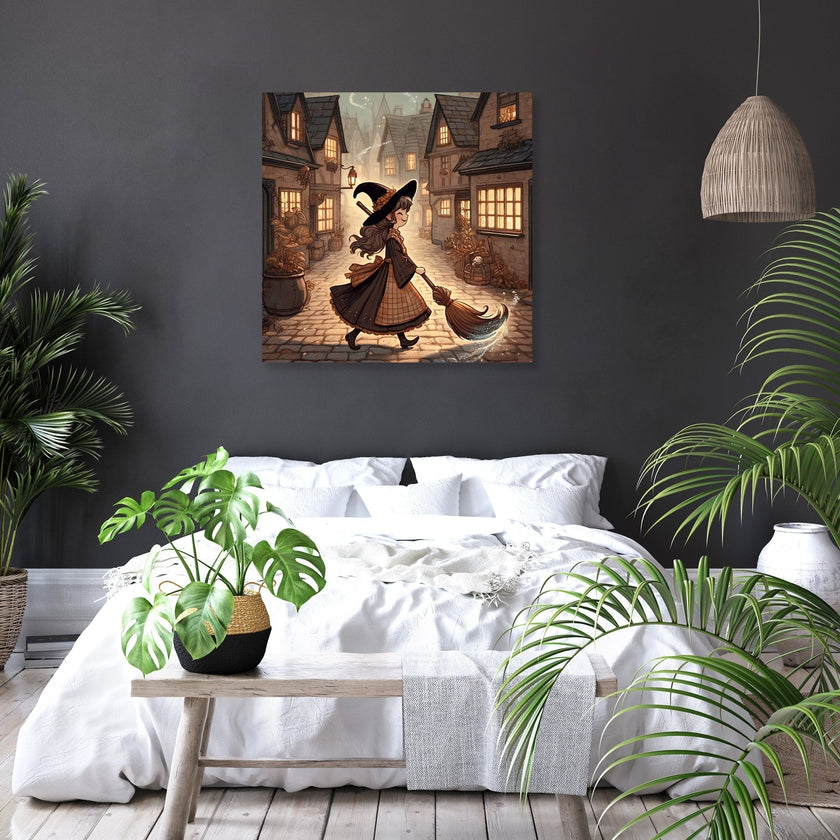 Whimsical Witch Canvas