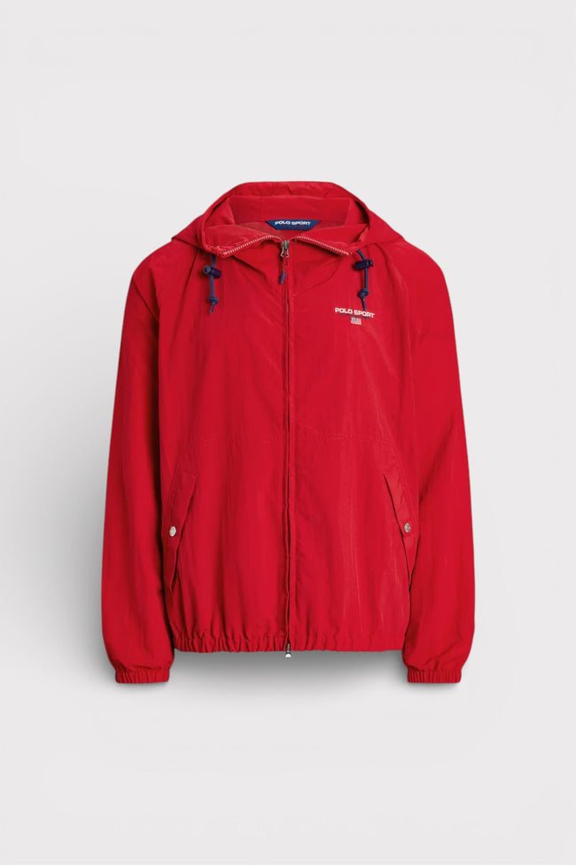 Červená větrovka Ralph Lauren Polo Sport se zapínáním na zip