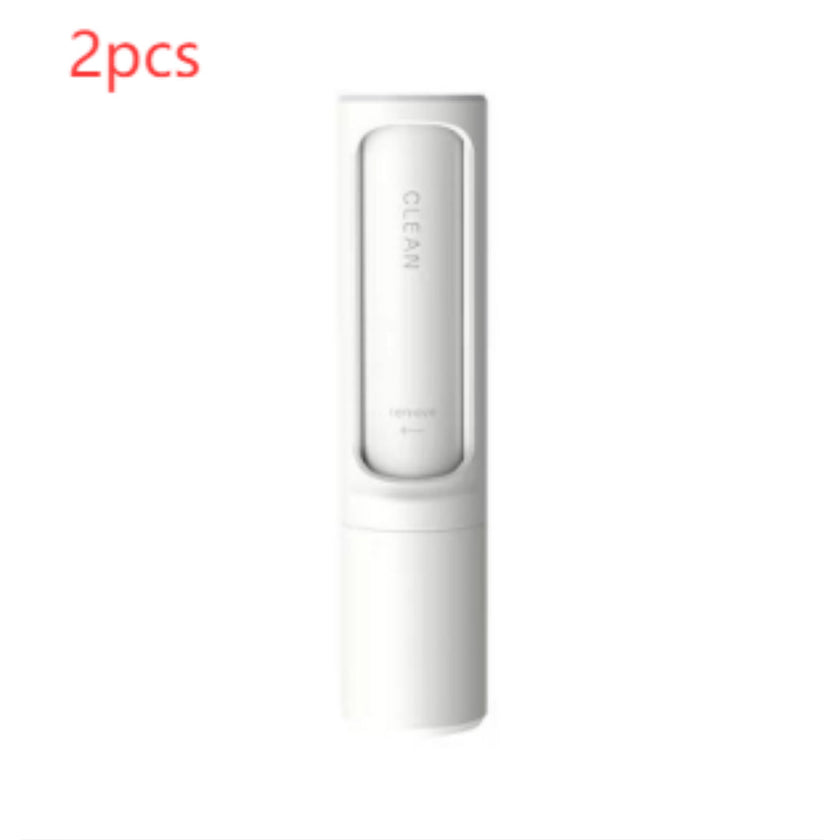 2-1 Reusable Pet Hair Remover Brush Lint Roller Portable Effective Self Cleaning Tool for Cat Dog Fur Hair Dust Removal Brush