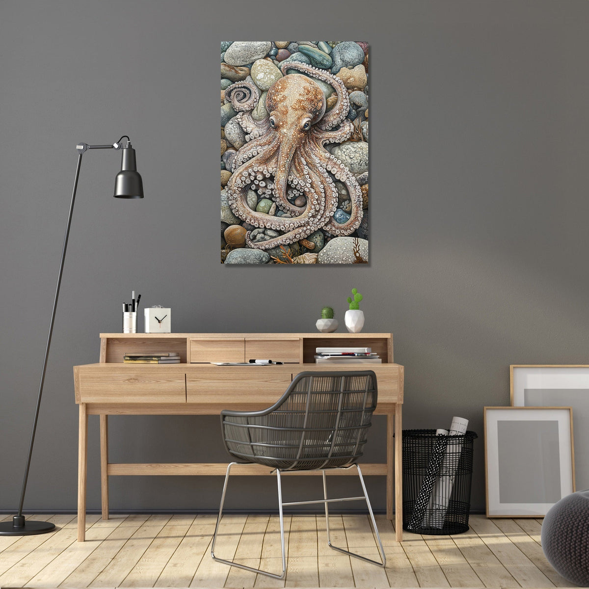 Camouflaged Octopus Canvas