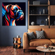 Abstract Boxer Emotional Landscape Canvas