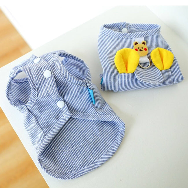 Chaleco con hebilla de correa para arnés de perro pequeño Teddy Gato Bichón Pomerania