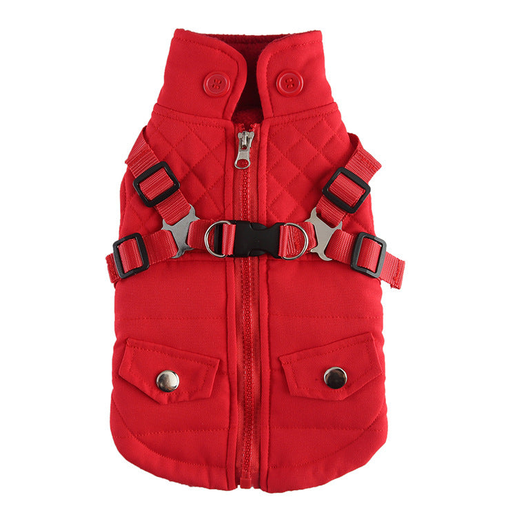 Pet Supplies Chest Back Zipper