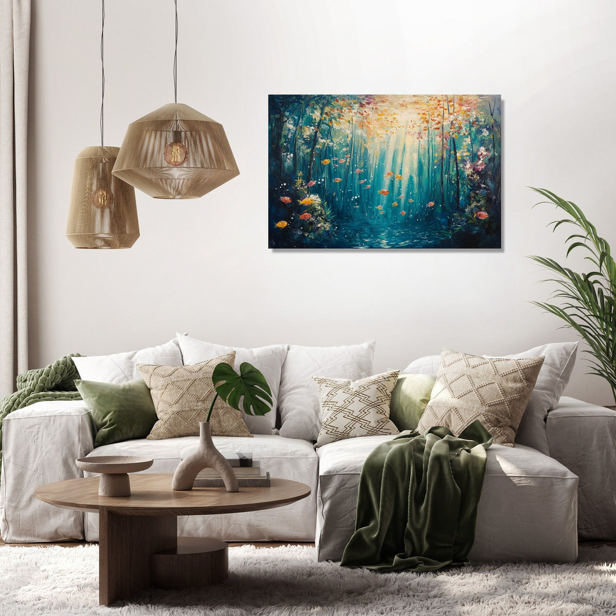 Submerged Woodland Canvas