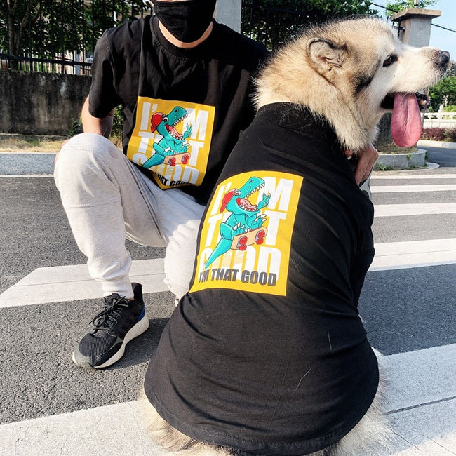 Modische und niedliche fusselfreie Haustierkleidung Partnerlook