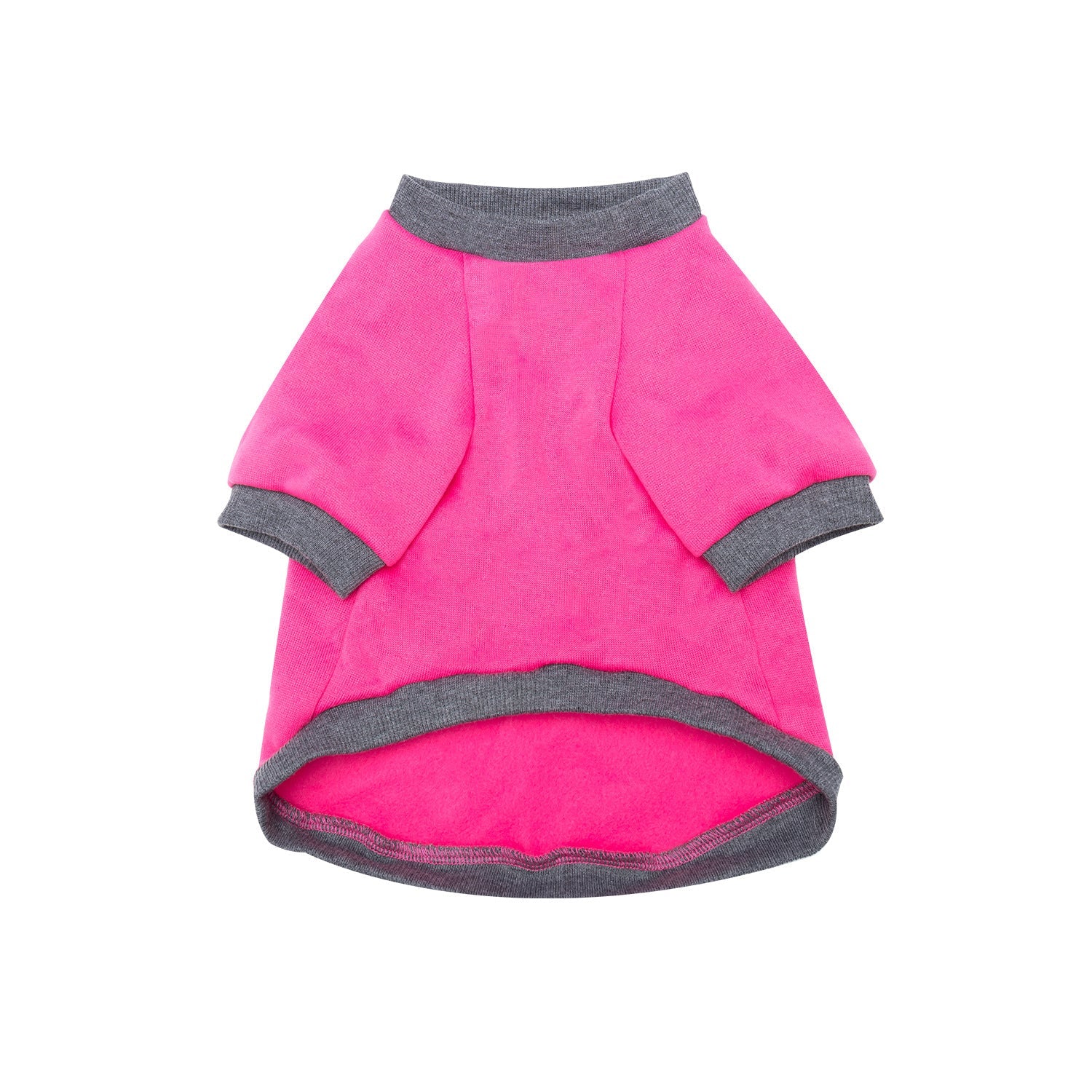 Pet Clothes Fleece-lined Thickened Solid Color Hoodie