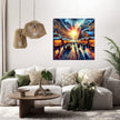 Melancholy at the Christmas Market Canvas