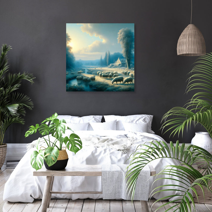 Classical Pastoral Sheep Canvas