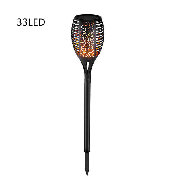 Antorcha Solar LED Impermeable Lámpara de Luz para Exteriores Decoración de Jardín Césped
