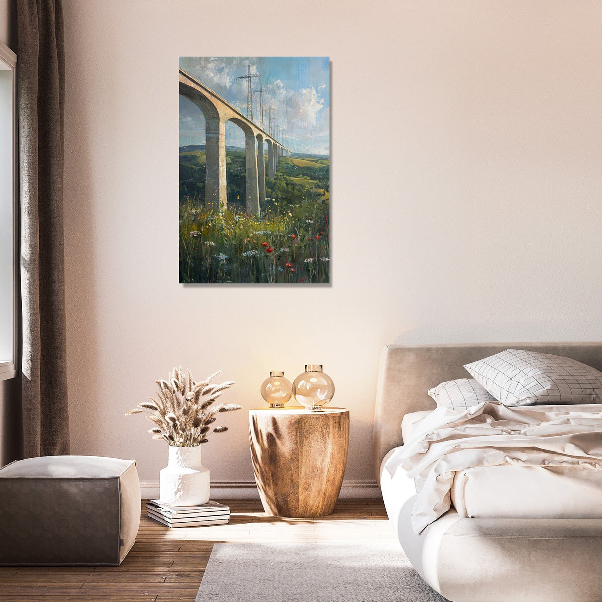 Millau Viaduct Impressionist Canvas