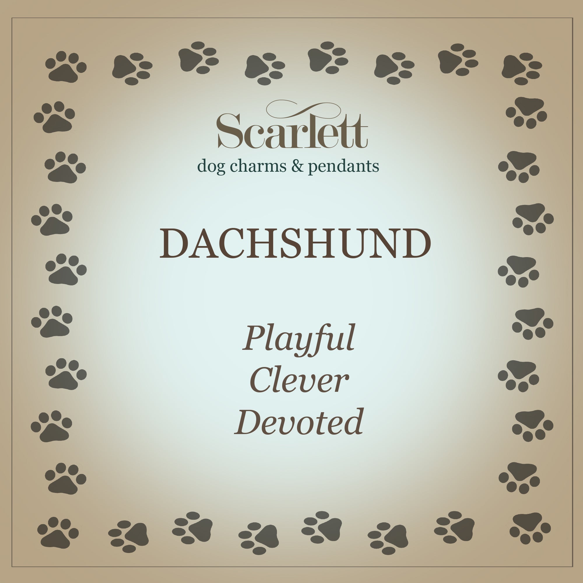 Dachshund Silver Dog Charm Bracelet