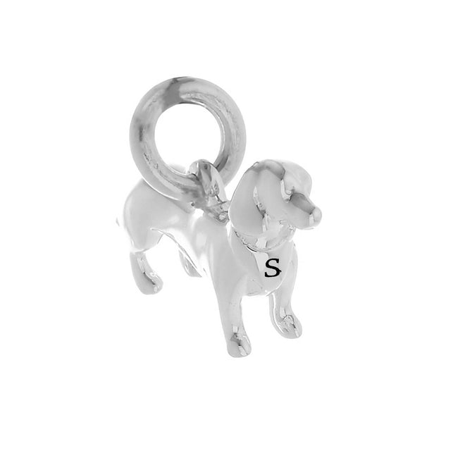 Dachshund Silver Dog Charm