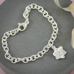 Daffodil Flower Silver Charm