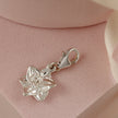 Daffodil Flower Silver Charm