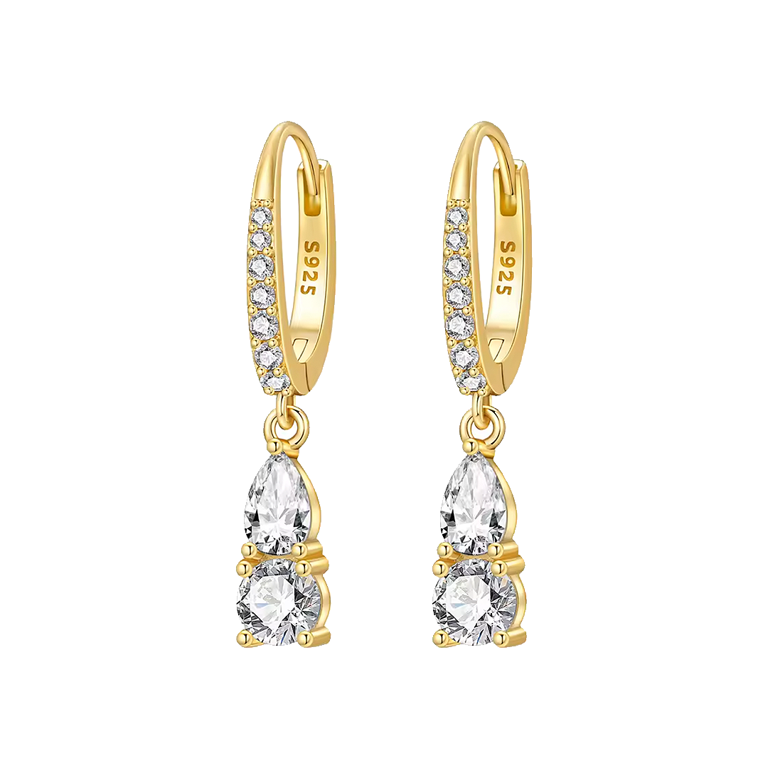 Gold drop earrings