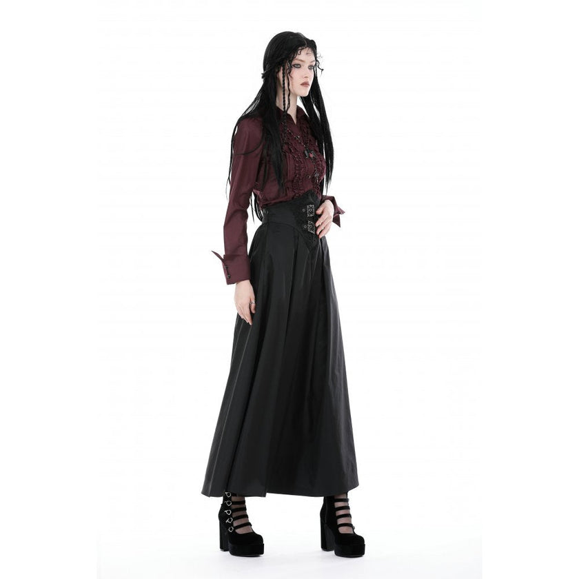 Dark in Love Women's Elegant Delora High Waist Maxi Skirt