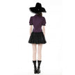 Dark in Love Druantia Puff Sleeve Blouse - Deep Purple