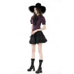 Dark in Love Druantia Puff Sleeve Blouse - Deep Purple