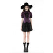Dark in Love Druantia Puff Sleeve Blouse - Deep Purple